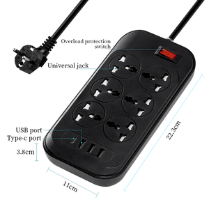 New Style <strong>Multi</strong> Plug Power <strong>Socket</strong> Extension Electric <strong>Socket</strong> <strong>With</strong> Usb Port Smart <strong>Switch</strong> <strong>With</strong> <strong>Socket</strong> - Product Image 4