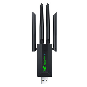 Dual Band USB kablosuz ağ kartı yüksek hızlı 2.4G & 5.8G Gigabit WIFI adaptörü PC için ücretsiz sürücü ve kombinasyon anteni ile - Product Image 1