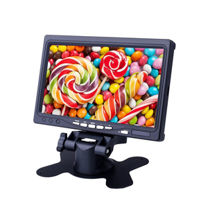 Pantalla de Monitor LCD HD MI de 7 pulgadas Altavoz incorporado 1024x600 Sistema de CCTV de seguridad para el hogar VGA AV con control remoto DC 12V - Product Image 1