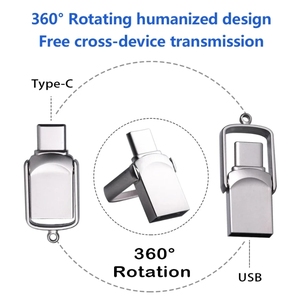 2-in-1 çift USB C Flash sürücü 2.0/3.0 tip-c Memory Stick Flash sürücü Android telefonlar için 64GB/128GB/1TB/2TB OTG Metal Flash Disk - Product Image 5