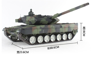Profesyonel 3889-1 Metal tankı alman Leopard 2 A6 RC air Battle Tank 2.4G 1/16 HengLong Model oyuncak uzaktan kumanda savaş Tank araba - Product Image 2