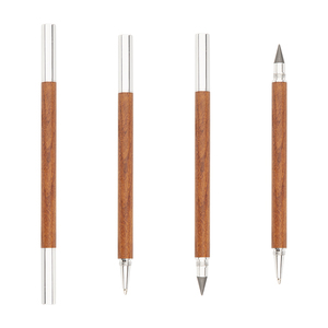 2 in1多機能金属交換可能な両頭インクレス環境鉛筆ボールペン - Product Image 5