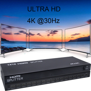 HDMI Splitter 1*16 uno HDMI 1.4 V entrada de señal dividida para ocho HDMI 1.4 V dispositivos del fregadero HDCP protocolo 1.3 compatible