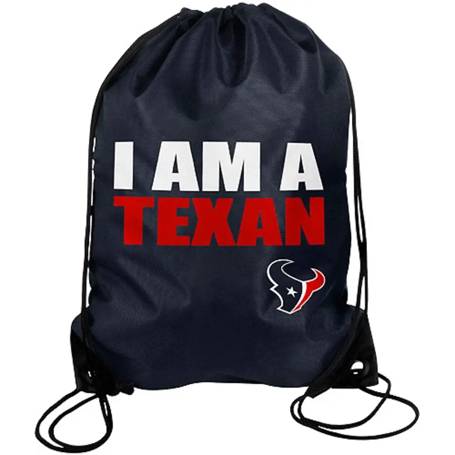 Mochila personalizada Houston Texans de alta calidad con mochila de gimnasio con logotipo de equipo
