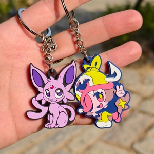 Bán buôn 3D phim hoạt hình động vật PVC thân thiện với môi Tùy chỉnh màu Keychain <span class=keywords><strong>Keyring</strong></span> cho quà tặng khuyến mãi chìa khóa xe Mặt dây chuyền - Product Image 3