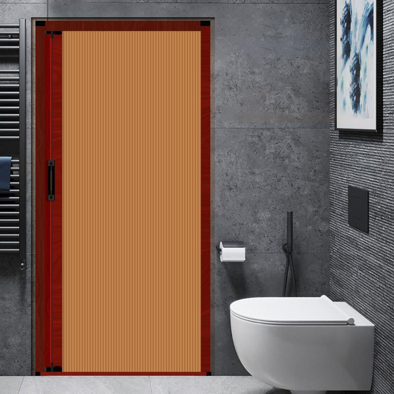 Red frame and curry curtain