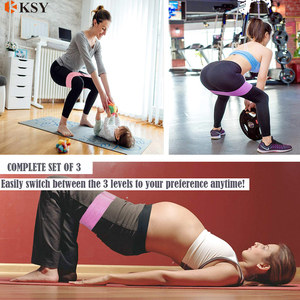 Fabric Resistance Loop <span class=keywords><strong>Exercise</strong></span> Bands Set Non Slip Booty Workout Bands for Legs Butt Squat Glute Hip