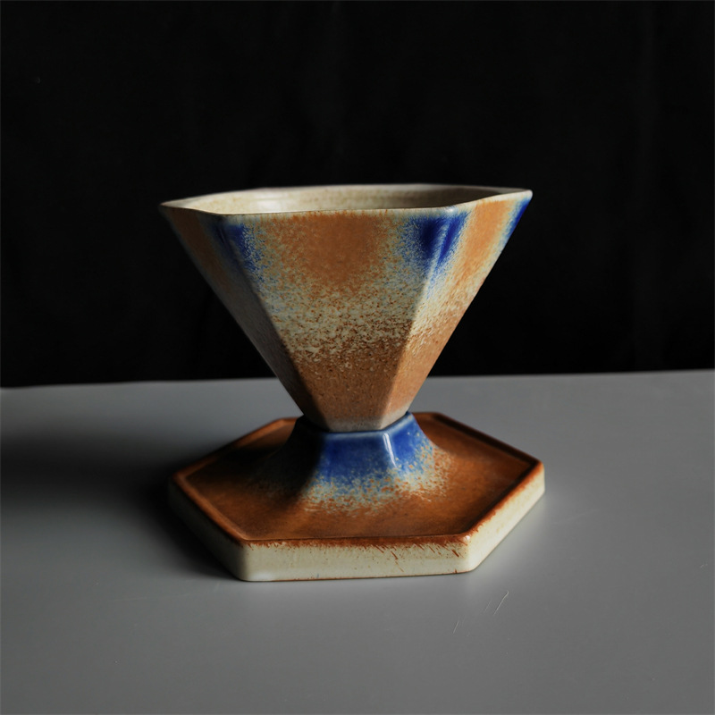 Tasse à café Diamond-style 7 (angle bleu) 170ml