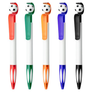 定制印刷塑料足球圆珠笔广告促销笔带Logo礼品笔 - Product Image 3
