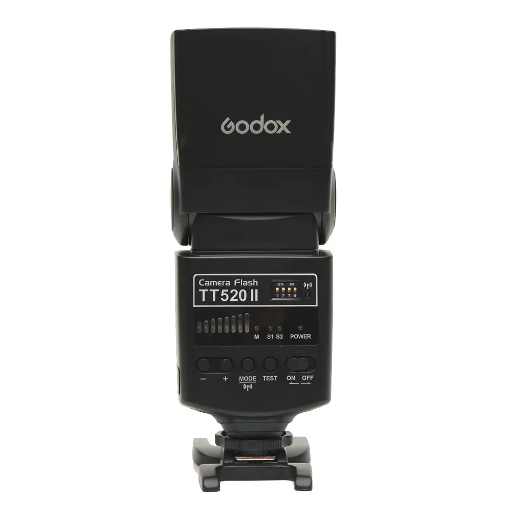 Sıcak satış ışık Godox TT520II kamera flaşı fotoğraf stüdyosu aksesuarları için C /N/S/O/P DSLR kameralar kablosuz iletim