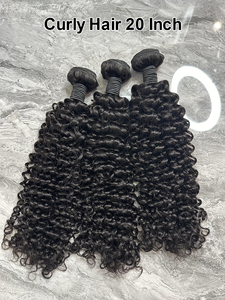 12A Natural <strong>Human</strong> Hair Extensions Curly Wave Extension 20 Inch <strong>3</strong> Pieces Extensions and 18 Inch 1 Piece Closure - Product Image 4