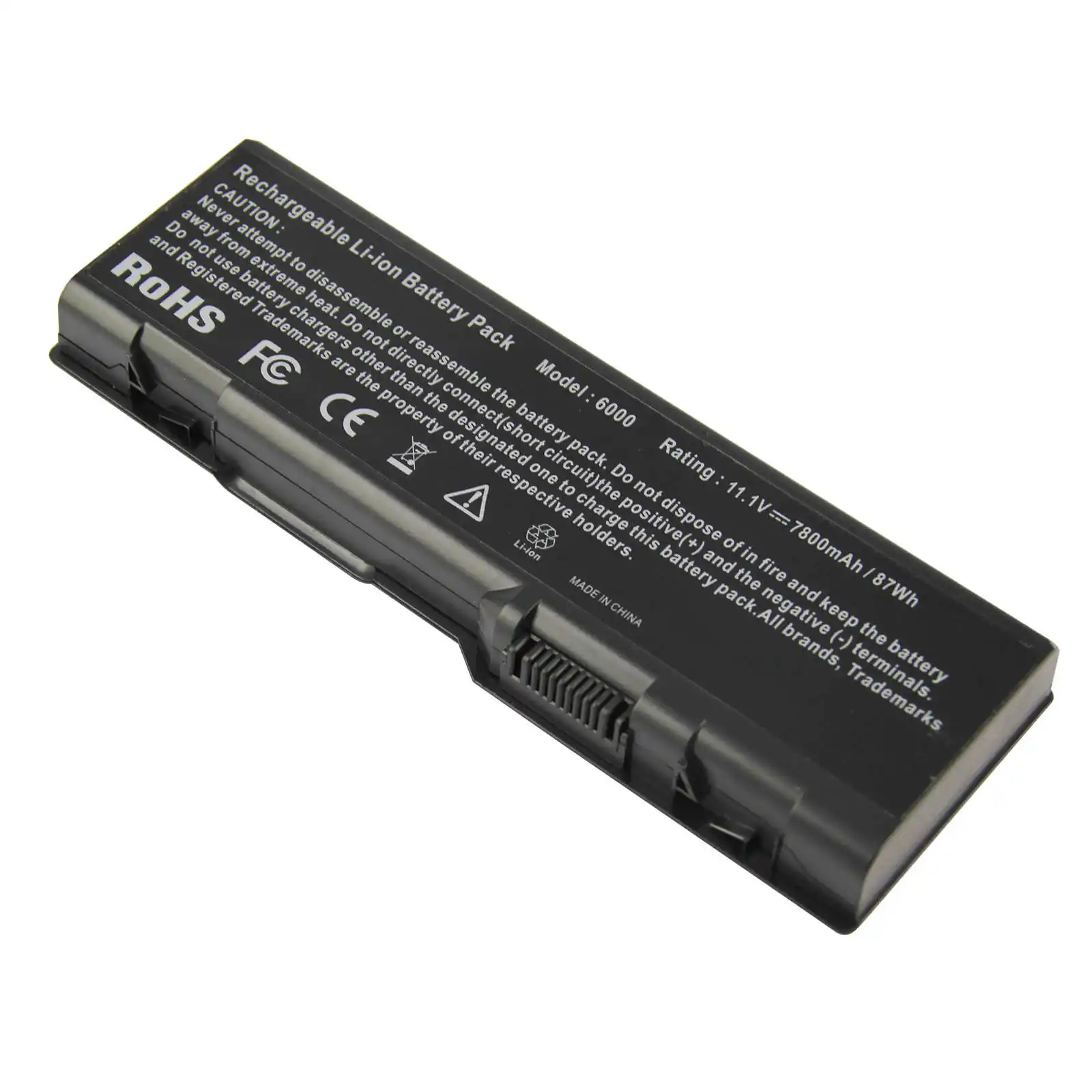 Die heißer verkauf hohe qualität laptop batterie von schwarz 11,1 V 7800mAh für D ell Inspiron 6000 9200 9400 serie