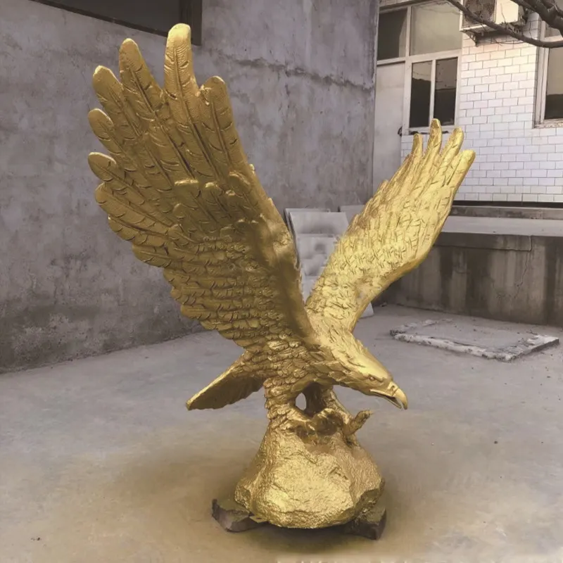 Yaşam boyutu kartal heykelleri sanat bronz hayvan kuş heykel bronz şahin kartal hayvan heykel