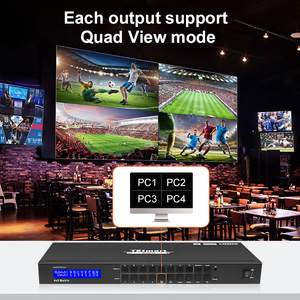 TESmart alta calidad 4X8 HDMI Matrix soporte Quad View HDCP Smart EDID gestión para bar club 4K Matrix Switch HDMI 4 Entrada - Product Image 5