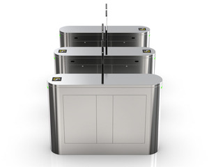 RFID <strong>Access</strong> <strong>Control</strong> <strong>System</strong> for Waist Height Retractable Arms Flap Barrier Turnstile Gate - Product Image 3