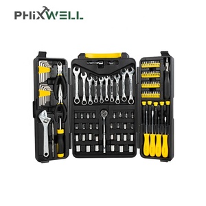 プロの修理ツールボックスハンドツールキットアイテムコンボ家庭用折りたたみ式ツールセット - Product Image 2