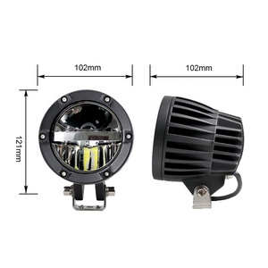แสงออโรร่าสว่างมาก60W 4นิ้วอุปกรณ์เสริมไฟขับขี่ LED กลมสำหรับรถบรรทุก - Product Image 3
