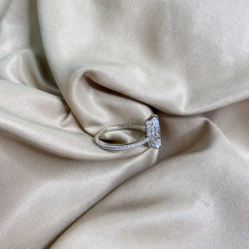 Shinlamam — bague de mariage en or 18k, fiançailles pour femmes, anneaux de fiançailles en pierre de lune, en argent massif, pour couple