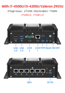 Intel Core I7 10810U DDR4 MSATA SSD 6 Ethernet Port Fanless <strong>Network</strong> Server <strong>Computer</strong> Ubuntu Mini Pc Firewall Router - Product Image 5
