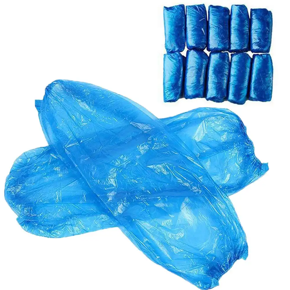 Disposable LDPE+CPE Over sleeves Plastic material medical PVC waterproof sleeve cover