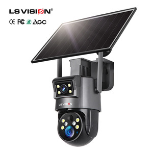 LS VISION UBOX 2k高清太阳能最新户外S PTZ 4G WIFI夜视安全监控云数据ip网络摄像头 - Product Image 1