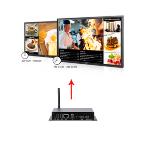 Lettore pubblicitario della scatola dei media pubblicitari della rete Android basato su Cloud per più ristoranti, negozi in diverse posizioni - Product Image 2