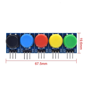 12 X12MM Big Key Modul Big Button Modul Licht Touch Switch Modul mit Hut High Level Ausgang für Arduino oder Raspberry Pi 3
