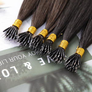 LeShine avrupa rus Nano halka saç ekleme De Cabello 100 insan Remy sarışın çift çizilmiş Remy Nano halka insan saçı Exte