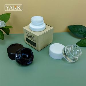 Прямоугольные и круглые стеклянные банки для хранения с пластиковой крышкой с винтом/замком 3 мл 5 мл 7 мл 9 мл для косметики - Product Image 4