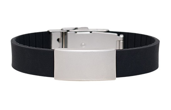 Bracelet en silicone de 18 mm de largeur sans NFC