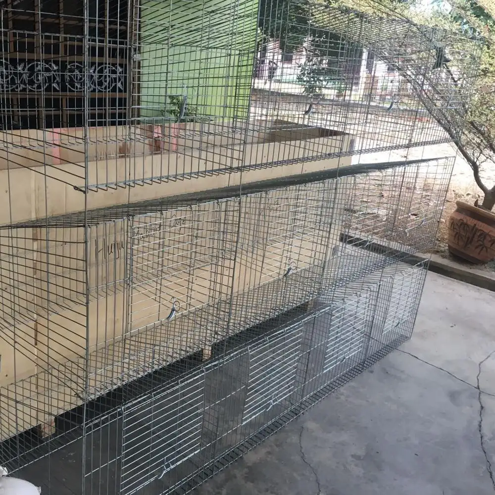 4 couches de 24 cellules cages à lapins commerciales/clapier à lapins/cage pour HJ-RC24 à lapins