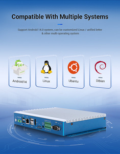Sertifikalı endüstriyel Mini Pc titreşim şok Dc 12-36v giriş tamamen alüminyum toz geçirmez masaüstü bilgisayar kutusu gömülü Pc - Product Image 6