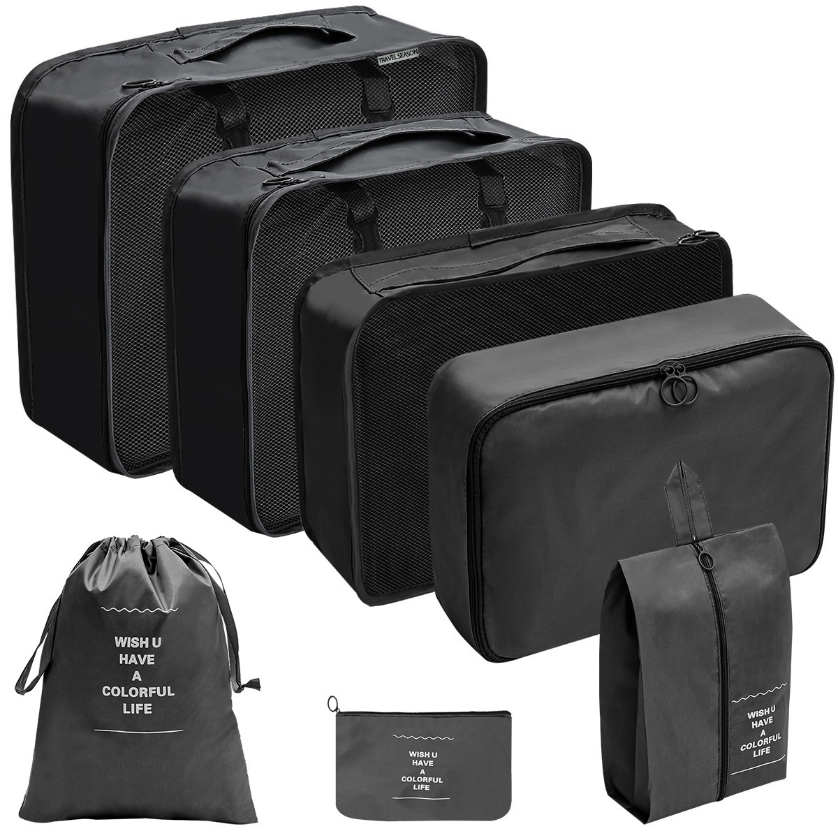 SKU-09- Seven piece set black