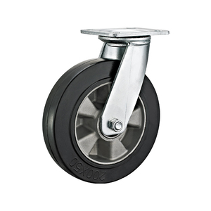 4 5 6 8 Zoll Werkseitig schwenkbares Rollen rad Gummi rollen Hochwertige Hochleistungs-Industrie rollen lager - Product Image 5