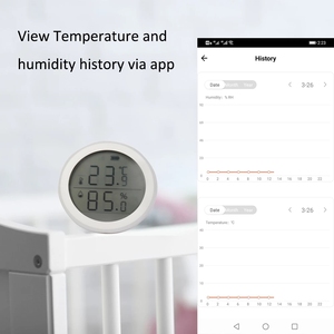 Датчик температуры и влажности Tuya ZigBee, умный дом со светодиодным экраном, работает с Google Assistant и Tuya Zigbee Hub - Product Image 4