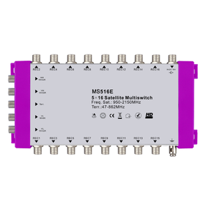 5 in 16 Out衛星マルチスイッチデジタル衛星受信機Disqc 2.0 5入力カスケードスイッチ - Product Image 3