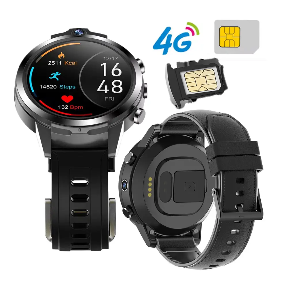 X600 ram rom 2GB 16GB 4GB 64GB e sim card 4g internet chiamata fotocamera del telefono cellulare smartwatch X600s android smart watch X600s