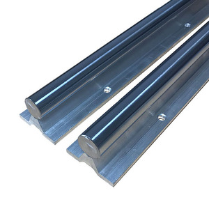 可定制长度丁苯橡胶直线导轨光轴铝支架TBR滑动圆柱导轨 - Product Image 1