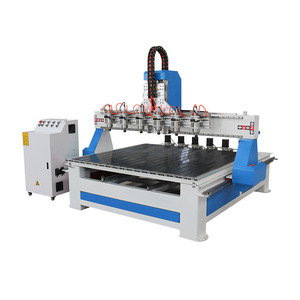Multi husillo 3D CNC tallado enrutador madera 4*8 máquina 1325 con 4 ejes rotativos con controlador DSP - Product Image 2