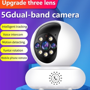 Factory Wholesale 5G Dual Bnad Wifi Security <strong>Camera</strong> Voice <strong>Intercom</strong> Night Vision Motion Detection Tracking CMOS Mobile <strong>Monitor</strong> - Product Image 2
