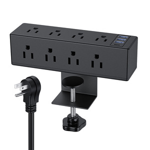 Yeni çok soket adaptörü 3 yollu/prizler 6 USB portları güç şeridi dalgalanma koruması ile 1.6 m uzatma kablosu ab soket - Product Image 1