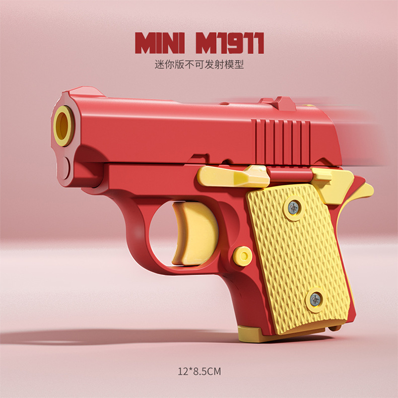 Pistolet à carottes à gravité 1911 - Rouge - Compatibilité à dégagement rapide