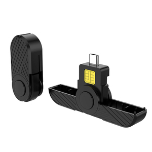 Lettore di Smart Card portatile tipo-C lettore di schede USB lettore ID CAC per SIM Chip ID Card per il governo ID ActivClient AKO - Product Image 4
