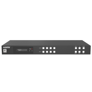 4x4 8K UHD <strong>HDMI</strong> 2.1 <strong>Matrix</strong> <strong>Switcher</strong> with Auto Downscaling and Audio De-embedder for Home Theatre System