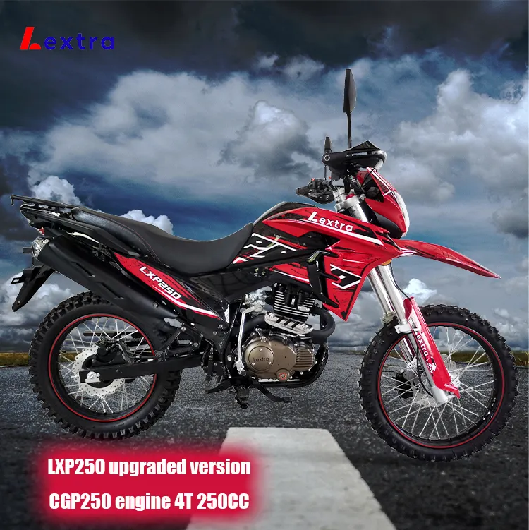 Lextra LXP250 250cc grosir pabrik sepeda motor trail, sepeda motor Motocross petualangan On-Road 4 Tak
