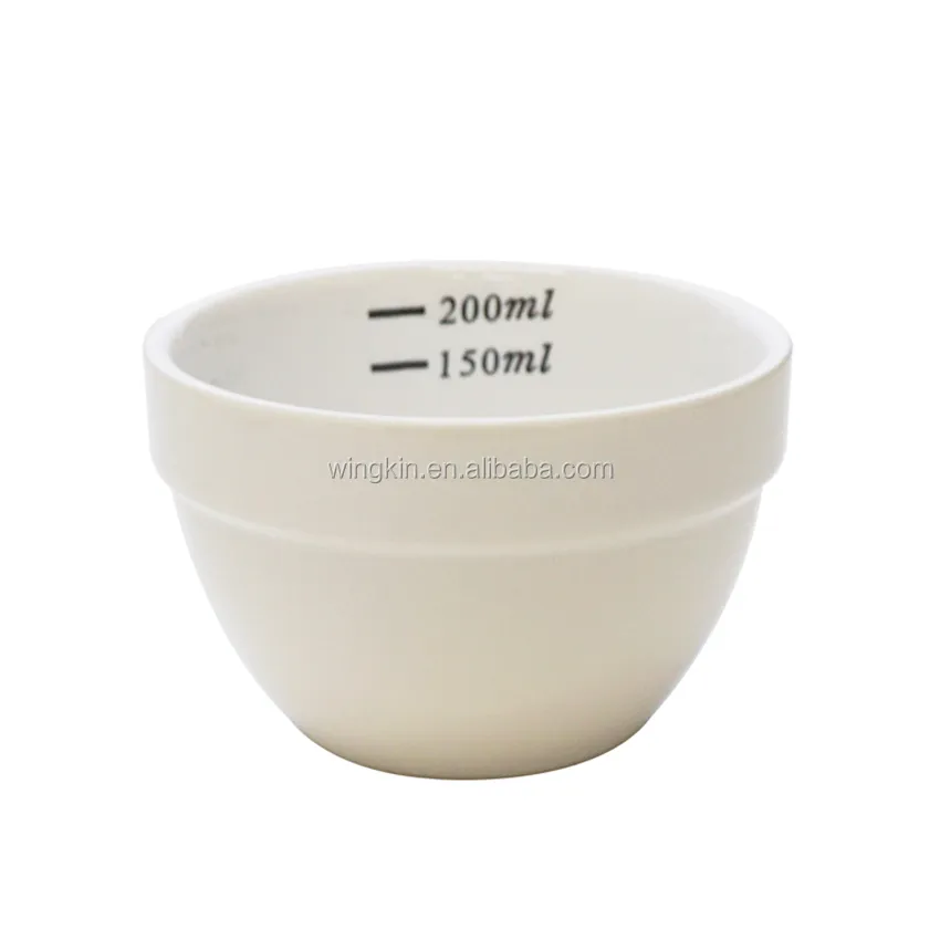 Ciotola per coppettazione tazza dosatrice per sapore di caffè ceramica refrattaria accessorio per Barista in bianco e nero test degli strumenti della barra