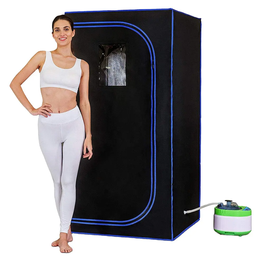 Sauna portátil de vapor para una sola persona, Sauna de alto soporte para el hogar