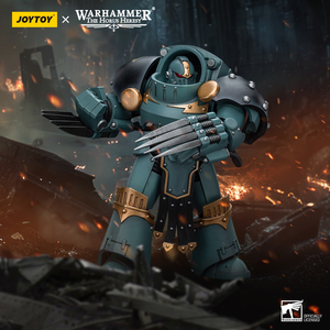 High Quality Joy Toy 1/18 Model Joints Sons of Horus Tartaros Terminator Squad Sergeant <strong>Warhammer</strong> 40K Action Figures Toy - Product Image 5
