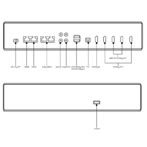 4K@60Hz HD-MI 2.0 Multiscreen Optical <strong>Audio</strong> Splitter 4-Way USB <strong>Input</strong> <strong>Interface</strong> 1x4 Multiple Output HD-MI Splitters - Product Image 2