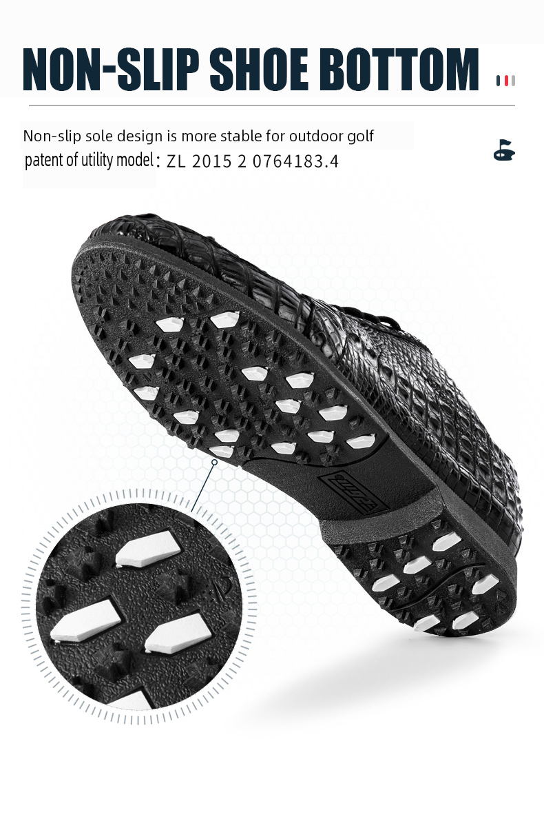 PGM XZ204 slip on golf shoes men 2022 genuine leather waterproof golf